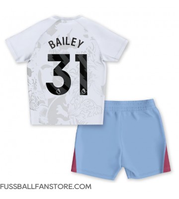 Aston Villa Leon Bailey #31 Replik Auswärtstrikot Kinder 2023-24 Kurzarm (+ Kurze Hosen)